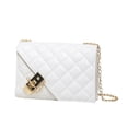 thumbnail image 1 of Bolso Bandolera Acolchado para Mujer - Bolso Bandolera De Piel Cartera Pequeña con Cadena De Moda, 1 of 6