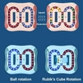 thumbnail image 4 of DAMAIE Magic Bean Rotating Cube Decompression Toy - Square Rotating Small Beads Puzzles Game for Exercise Brain - Fidget Toy IQ Magic Bean Toys[Blue], 4 of 7