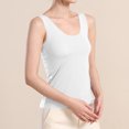 thumbnail image 7 of IUYRTFE Women's Sleeveless Round Neck Tank Top Stretch Fitted Basic Camisole for Layering and Daily Wear, 7 of 7