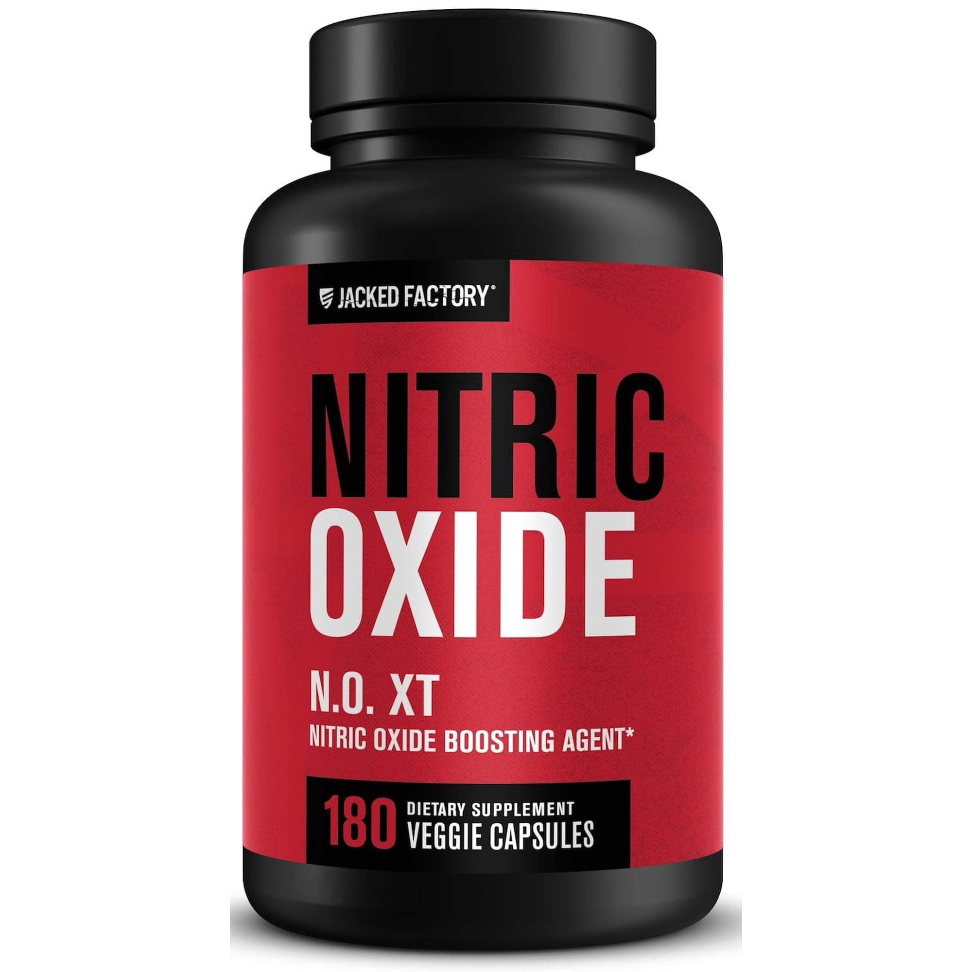 Jacked Factory N.O. XT Nitric Oxide Supplements for Men w/ Nitrosigine L Arginine L Citrulline Supplement for Muscle Pumps & Vascularity - Pre Workout Nitric Oxide Booster & Muscle Builder - 180 Caps