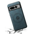 thumbnail image 2 of for Google Pixel 7 Pro PU Leather Case Compatible with Mag-Safe, Slim Vintage Luxury PU Non-Slip Grip Shockproof Bumper Protective Cover Magnetic Phone Case for Google Pixel 7 Pro, Blue, 2 of 4