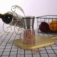 thumbnail image 5 of Juego de 2 molinillos de especias con molinillo de cerámica ajustable, elegante molinillo de sal y pimienta de acero inoxidable de alta calidad, también como molinillo de chile [sin especias], 5 of 5