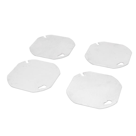 Metal  Electrical Box Cover, Practical Galvanized Steel Easy Installation Blank Flat Outlet Box Cover  for 4 Inch Octagonal Box
