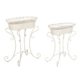 thumbnail image 4 of SAFAVIEH Hendrick Solid Outdoor Patio Planters, Pearl White, Set of 2, 4 of 7