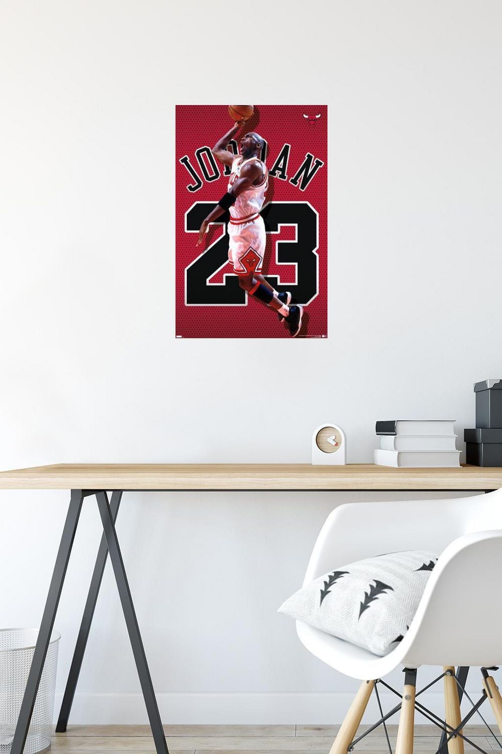 Michael Jordan - Jersey Wall Poster, 22.375" x 34" Framed