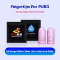 thumbnail image 1 of 1 par de fundas para los dedos para juegos, fundas luminosas para las yemas de los dedos para PUBG (rosa), 1 of 4