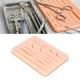 thumbnail image 5 of Almohadilla de práctica de sutura de 3 capas de silicona de grado alimenticio, sin olor, modelo de piel de entrenamiento de alta simulación para estudiantes y profesores., 5 of 11