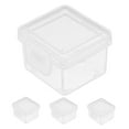thumbnail image 4 of KALLORY 4Pcs Cheese Storage Containers for Cream Cheese with Transparent Reusable Plastic and Lid, 4 of 8