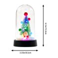 thumbnail image 4 of YingYouFu Lighted Christmas Cloche Decor, Battery Operated Mini Scene Ornament, Tabletop Tree Dome Decoration for Party Home Gift Present Display, 4 of 7