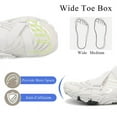 thumbnail image 3 of Stepedia Women's Wide Barefoot Water Shoes Quick Dry Athletic Beach Shoes, White US 7.5, 3 of 6