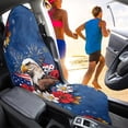 thumbnail image 2 of KUIFORTI Waterproof Car Seat Towel Cover, Washable Patriotic Eagle Workout Seat Protector for Gym,Beach,Hiking,Running Swimming, Fits Most Cars SUVs Trucks, 2 of 7