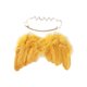 thumbnail image 1 of Diadema hoja bebé Kuymtek 2 unids/set 0-6M plumas lindos accesorios fotografía, 1 of 9