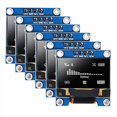 thumbnail image 2 of DORHEA 6PCS 0.96’’ OLED Display Module 12864 128x64 Pixel LCD White Light SSD1306 Driver Board I2C Serial 0.96 inch IIC Chip 4 Pin Self-Luminous Display Board Compatible with Raspberry Pi, 2 of 4