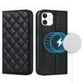 thumbnail image 2 of Feishell Wallet Case Designed for iPhone 12 mini (5.4 inch),Compatible with MagSafe Charger,Stylish PU Leather Magnetic Closure Folio RFID Blocking Protection Card Slots Flip Kickstand Phone Cas,Black, 2 of 10