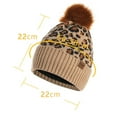 thumbnail image 3 of AWZXDE Men and Women Winter Fashionable Couple Riding Cold Weather Leopard Print Hat Thickened Scarf Touchscreen Knit Gloves Three-Piece Set for Outdoor Activities Purple, 3 of 7