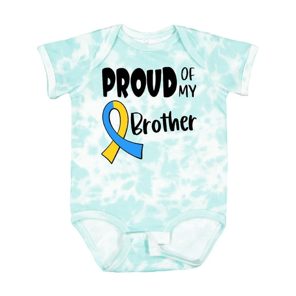 Inktastic Proud of My Brother Down Syndrome Awareness Boys or Girls Baby Bodysuit