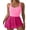 Pink, variant on Womens Bathing Suits One Piece Tummy Control Swimdress Swimsuit with Mesh Skirt Tie Knot