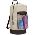thumbnail image 1 of Dalykate - Mochila para la colada, mochila para la colada con correas y bolsa de malla, mochila de nailon duradero, bolsa para la ropa con cierre de cordón para la universidad, viajes, lavandería, apartamento Ormromra YZY871-3, 1 of 7