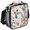 Black, variant on Jiaoprinted Insulated Lunch Bag for Women, Mexican Talavera Tile Reusable Cooler Lunch Tote, Mexico Style Leakproof Thermal Lunchbox for Work Travel
