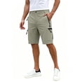 thumbnail image 6 of OIOLOYJM Mens Golf Shorts Elastic Waistband Business Work Relaxed Fit Casual Outdoor Gym Joggers Classic Hiking Sweat Shorts with Multi Pockets Mint Green M, 6 of 6