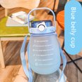 thumbnail image 1 of Botella de agua potable bonita de 1,3 l, gran capacidad, vientre grande, deportes, jarra de agua, hervidor de agua Tmvgtek Para estrenar, 1 of 9