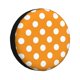 thumbnail image 1 of Balery Orange And White Polka Dot Cubiertas para Neumáticos - Protector Resistente para Neumáticos de Camioneta, SUV, Remolque, Camper y RV-15 inch, 1 of 6