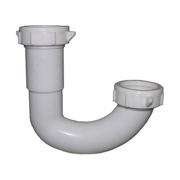 Larsen 03-4223 Lavatory Drain Sink J-Bend, White PVC, 1.25 x 1.25-In. - Quantity 6