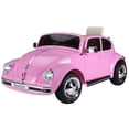 thumbnail image 1 of Coche eléctrico para niños Aosom Volkswagen Beetle 6V Pink, 1 of 1