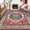 Rust, variant on WXHOME Washable Rugs 9'x12' Area Rugs, Large Non-Slip Boho Living Room Orange Rug, Ultra Soft Vintage Print Distressed Oriental Tribal Farmhouse Carpet for Dining Room Bedroom Dorm Office Home Decor