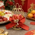 thumbnail image 2 of Snack Box Container European Style Gold Birdcage Iron Candy Box for Wedding, Storage, 2 of 7