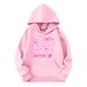 thumbnail image 3 of 67 Niños con capucha Niñas 6 7 Meme Sudadera cómoda manga larga Suéteres divertidos 6 7 Número impreso Novedad manga larga con capucha Suéter de moda cómodo once once hoodie (Rosa rosa,4-5 años), 3 of 4