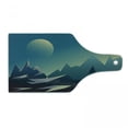 thumbnail image 1 of Mountain Cutting Board, Geometric Landscape Illustration, Decorative Tempered Glass Cutting and Serving Board, in 3 Sizes, by Ambesonne, 1 of 2