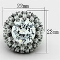 thumbnail image 2 of Ruthenium Brass Ring with AAA Grade CZ in Clear for Women Clear Stone Color Style LOA885 Size 9, 2 of 2