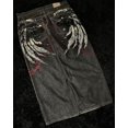 thumbnail image 3 of Pantalones vaqueros bordados Y2k nuevos de primavera, pantalones vaqueros casuales góticos de estilo hip hop de estilo vintage para parejas, pantalones vaqueros rectos de cintura alta y pierna ancha, 3 of 5