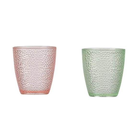 2PC Acrylic Glass Transparent Pc Glass - Fall Proof, Restaurant Juice Drink Water Glass Home Creative, for Restaurant and Home, Couple's Mugs