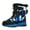 Blue, variant on Lopsie WARMTUNE Boys Girls Snow Boots Winter Outdoor Waterproof Warm Slip Kids Snow Boots Outdoors Playing Children's Winter Shoes(Little Kid/Big Kid)