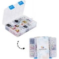 thumbnail image 7 of 1 Set DIY Jewelry Set Making Acrylic Alabet Beads Elastic Crystal Thread Elastic Cord and Stainless Steel Big Eye Beading Needles Mixed Color 140x108x30mm, 7 of 7