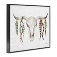 thumbnail image 2 of Stupell Industries Rustic Lodge Longhorn Animal Skull South Western Cattle Patterned Feathers Black Framed Giclee Art, 14 x 11, by Marla Rae, 2 of 7