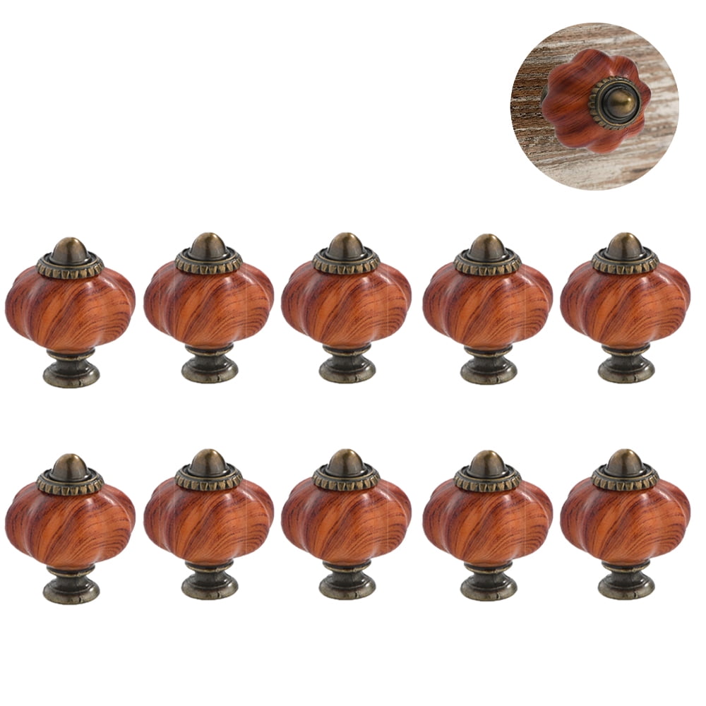 Acrylic Pumpkin Knobs, Clear knobs Set of 10 Vintage Decorative