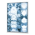 thumbnail image 1 of Indigo watercolor geometrical I - Contemporary Framed Canvas, 1 of 3