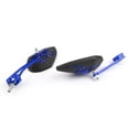 thumbnail image 4 of Universal 8mm 10mm Motorcycle Moto Spider Adjusted Rear View Side Mirrors Blue, 4 of 5