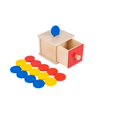 thumbnail image 1 of Caja fuerte Adena Montessori 2 en 1 con monedas de 3 colores, 1 of 9