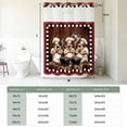 thumbnail image 5 of Red Chef No Hook Shower Curtain with Snap in Liner, Kitchen Gourmet Black Plaid Vintage Double-Layer Waterproof Fabric Shower Curtains for Bathroom Hotel Bathtub, Mesh Top 54"x78", 5 of 9