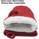 thumbnail image 3 of Mini Oven Mitts Microwave Mitts Pot Holder Heat Resistant Neoprene Cotton Gloves Surfaces Non-Slip Short Oven Gloves, Red 1 Pair, 3 of 4