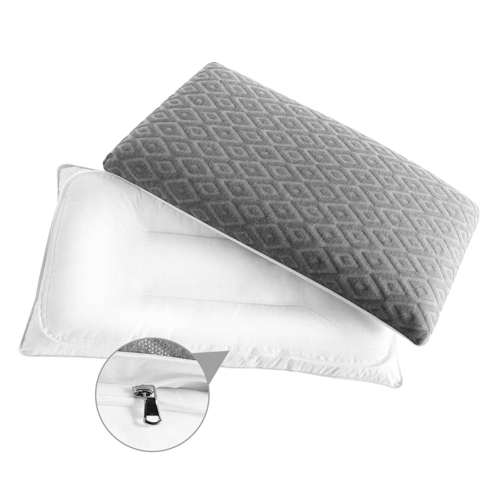 Adjustable Layer Pillow, 2 In 1 Assembled Bed Pillow, Soft Cotton Cover