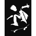 thumbnail image 2 of Camiseta de mujer Ropa de verano básicaCasual Skateboarding Silhouette Graphic T-Shirt, Polyester Knit Fabric with Spandex, Comfort Fit Crew Neck Top for All SeasonsFather's Day, Mother's Day, New Y, 2 of 7
