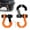 Black Orange, variant on AMBULL D Ring Shackles 3/4" D-ring Separate Shackles, 44,000lbs Break Strength Towing Winch Shackles, Heavy Duty Shackles with 7/8" Screw Pin for Tow Strap Winch Off Road Vehicle Recovery, BlackBlack