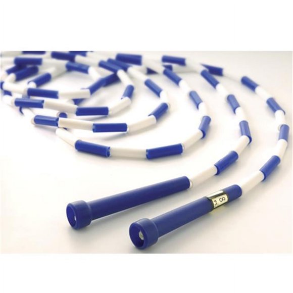 US Games 1040166 8 ft. Segmented Skip Rope, Blue & White