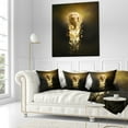 thumbnail image 3 of Designart Fantasy Elephant on Black - Animal Throw Pillow - 16x16, 3 of 5