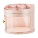 thumbnail image 5 of Caja organizadora de maquillaje perfecl visible grande rosa para baño y cosméticos, 5 of 8